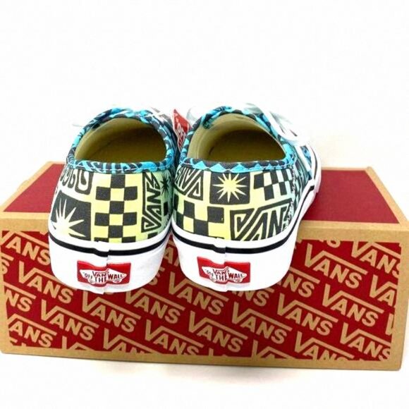 💖MEGA SALE💖Vans SF Tribal Check Multi Blue VN0A3MU642K Women's Sneakers Canvas - Picture 6 of 12